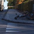 En cyklist har mistet livet i en ulykke med en lastbil. Foto: Presse-fotos.dk.