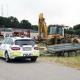 Politiet blev kaldt ud til en lidt kompliceret sag i Hinnerup mandag. Foto: Kian Johansen