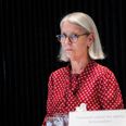 Laila Reenberg, der er direktør i Styrelsen for Samfundssikkerhed, gav tirsdag den 6. oktober en status på CPR-hændelse. - Foto: Emil Nicolai Helms/Ritzau Scanpix