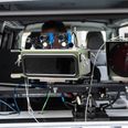 Det var en af politiets fotovogn, der målte den 56-åriges hastighed. Foto: Mogens Flindt/Ritzau Scanpix