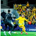 For nylig scorede Kasper Høgh et Champions League-mål for sin norske klub Bodø/Glimt. Foto: Fredrik Varfjell/AFP/Ritzau Scanpix